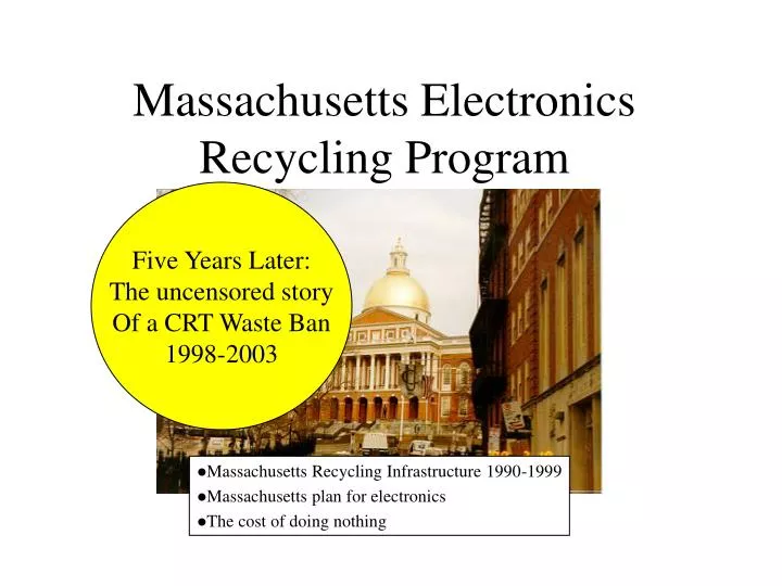 massachusetts electronics recycling program