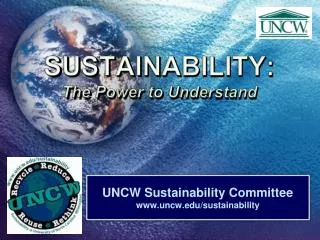 SUSTAINABILITY: The Power to Understand