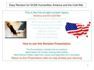 Easy Revision for GCSE Humanities: America and the Cold War