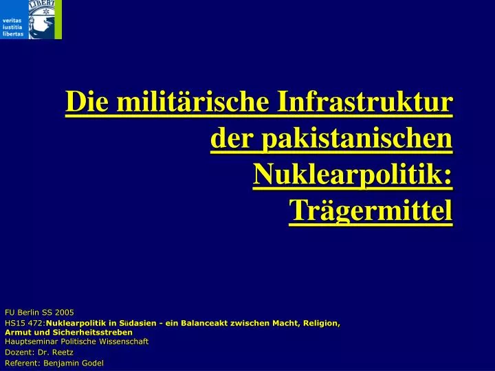 die milit rische infrastruktur der pakistanischen nuklearpolitik tr germittel