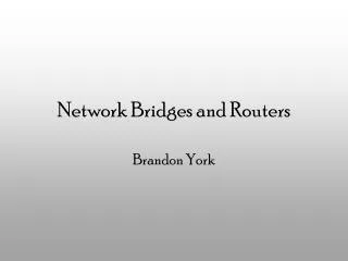 Network Bridges and Routers