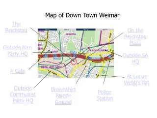 Map of Down Town Weimar