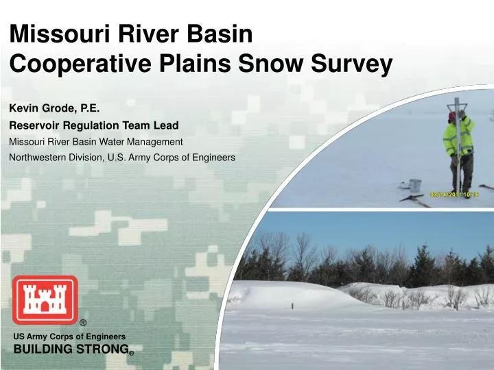 missouri river basin cooperative plains snow survey