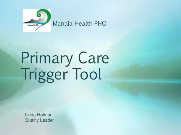 primary care trigger tool