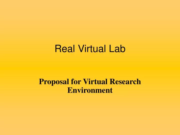 real virtual lab