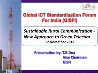 Global ICT Standardisation Forum For India (GISFI)