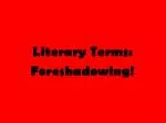 Literary Terms: