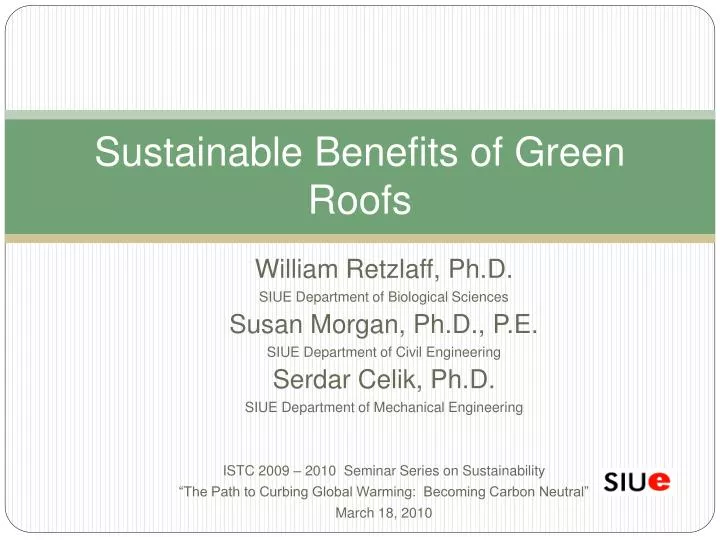 sustainable benefits of green roofs