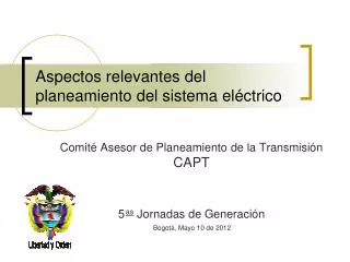 aspectos relevantes del planeamiento del sistema el ctrico