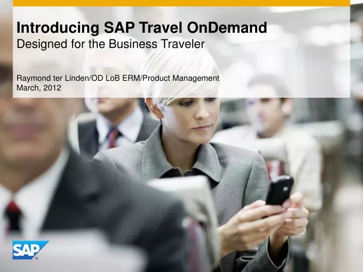 introducing sap travel ondemand designed for the business traveler