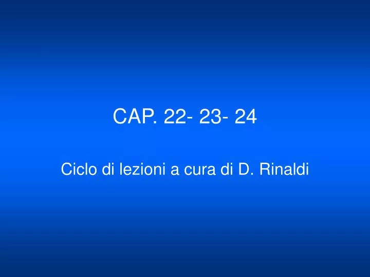 cap 22 23 24