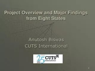Project Overview and Major Findings from Eight States