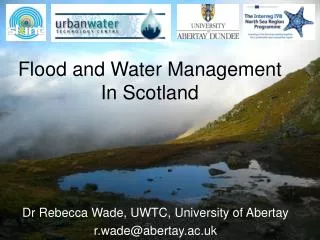 Flood and Water Management In Scotland