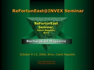 ReFortunEast@INVEX Seminar