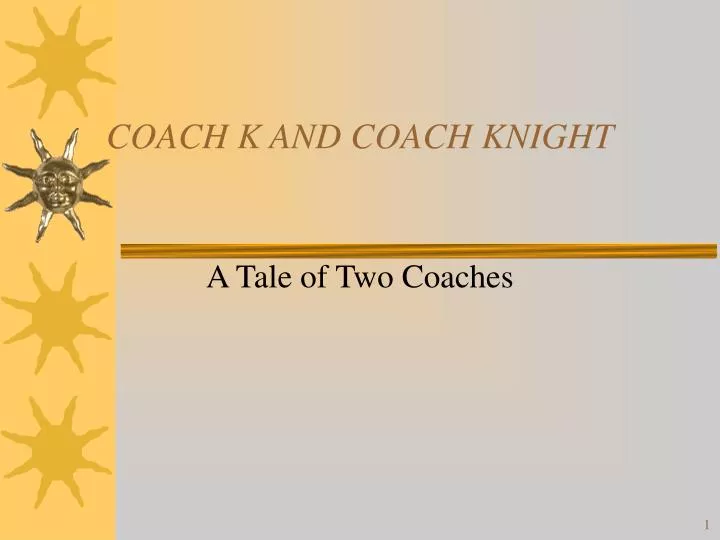 coach k and coach knight