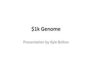 $1k Genome