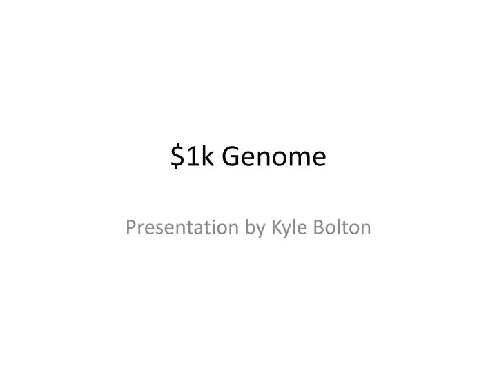 1k genome