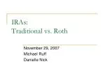 IRAs: Traditional vs. Roth