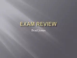 exam review