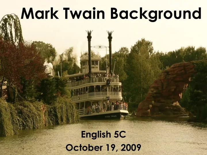 mark twain background