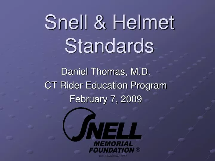 snell helmet standards