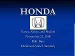 HONDA - slide 1