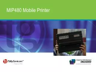 MIP480 Mobile Printer
