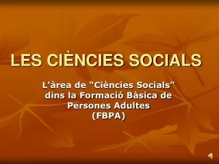 les ci ncies socials