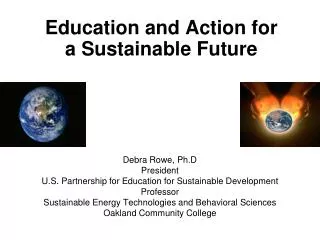 Education and Action for a Sustainable Future