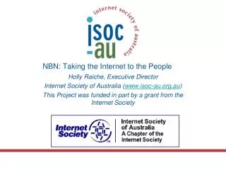 NBN: Taking the Internet to the People