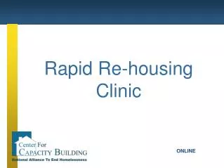 Rapid Re-housing Clinic