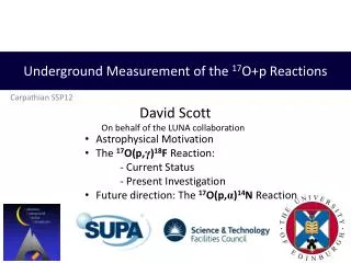 Underground Measurement of the 17 O+p Reactions