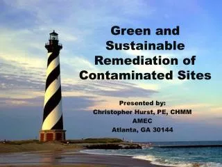 Green and Sustainable Remediation of Contaminated Sites