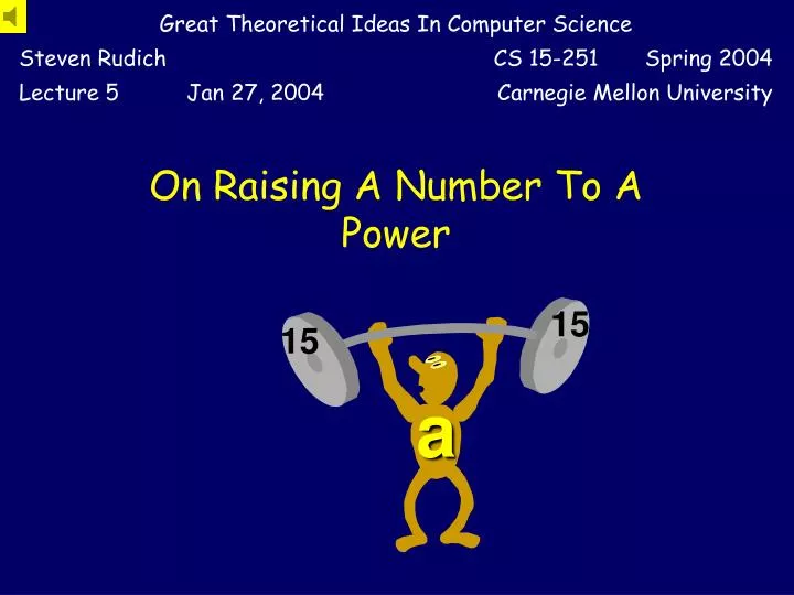 on raising a number to a power
