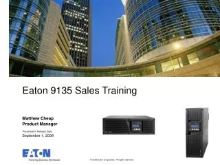Eaton 9135 Sales Training