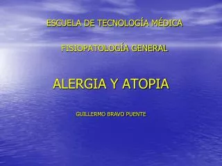 alergia y atopia