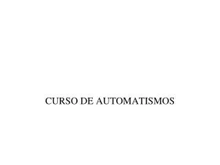 curso de automatismos