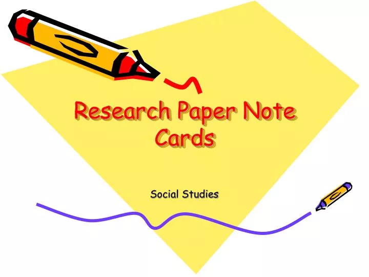 research paper note cards
