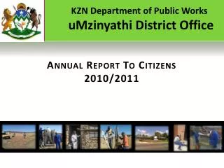 KZN Department of Public Works uMzinyathi District Office