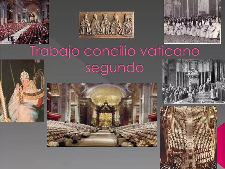 trabajo concilio vaticano segundo