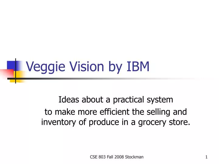 veggie vision by ibm