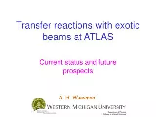 Transfer reactions with exotic beams at ATLAS