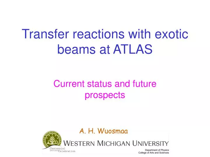 transfer reactions with exotic beams at atlas