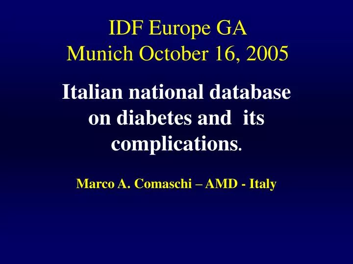 idf europe ga munich october 16 2005