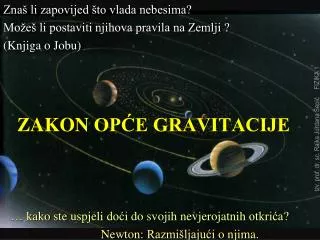 zakon op e gravitacije