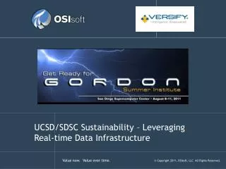 UCSD/SDSC Sustainability – Leveraging Real-time Data Infrastructure