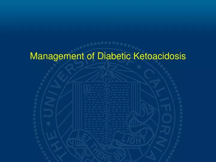 management of diabetic ketoacidosis