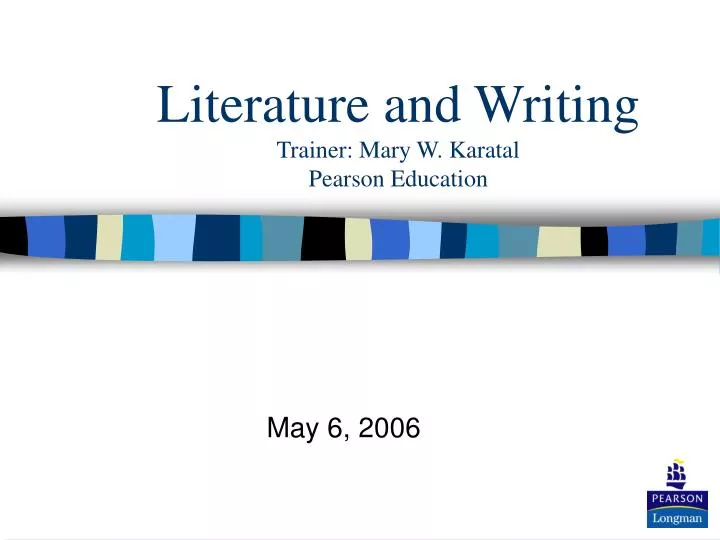 literature and writing trainer mary w karatal pearson education