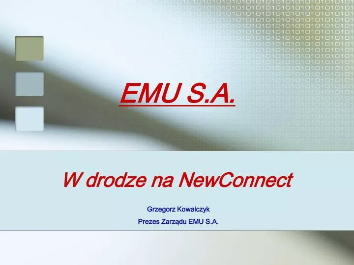 w drodze na newconnect