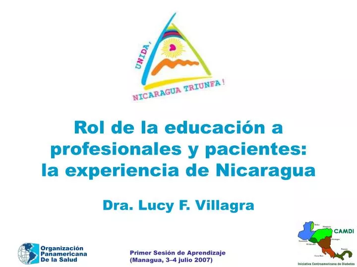 rol de la educaci n a profesionales y pacientes la experiencia de nicaragua